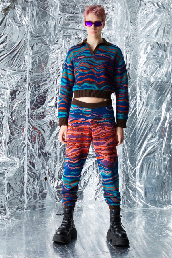 Leah Multicolor Knitted Pants image first