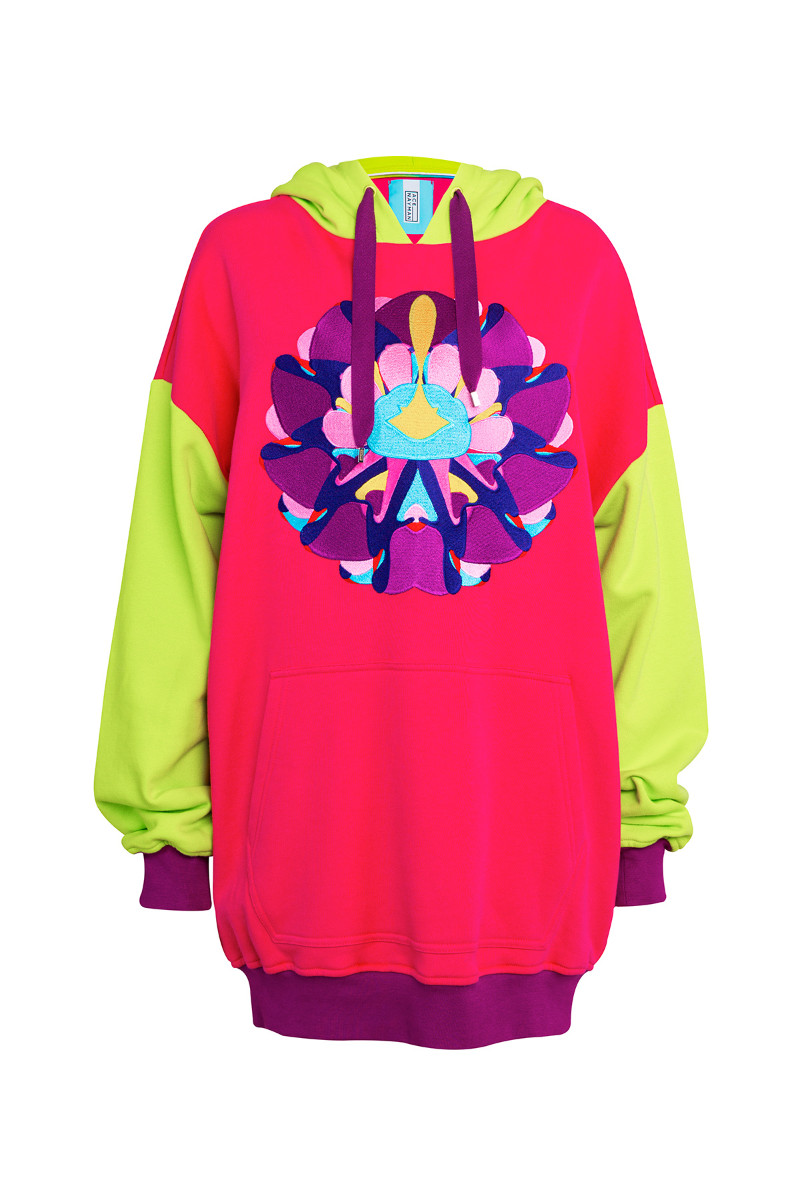Mandala embroidered hoodie  6