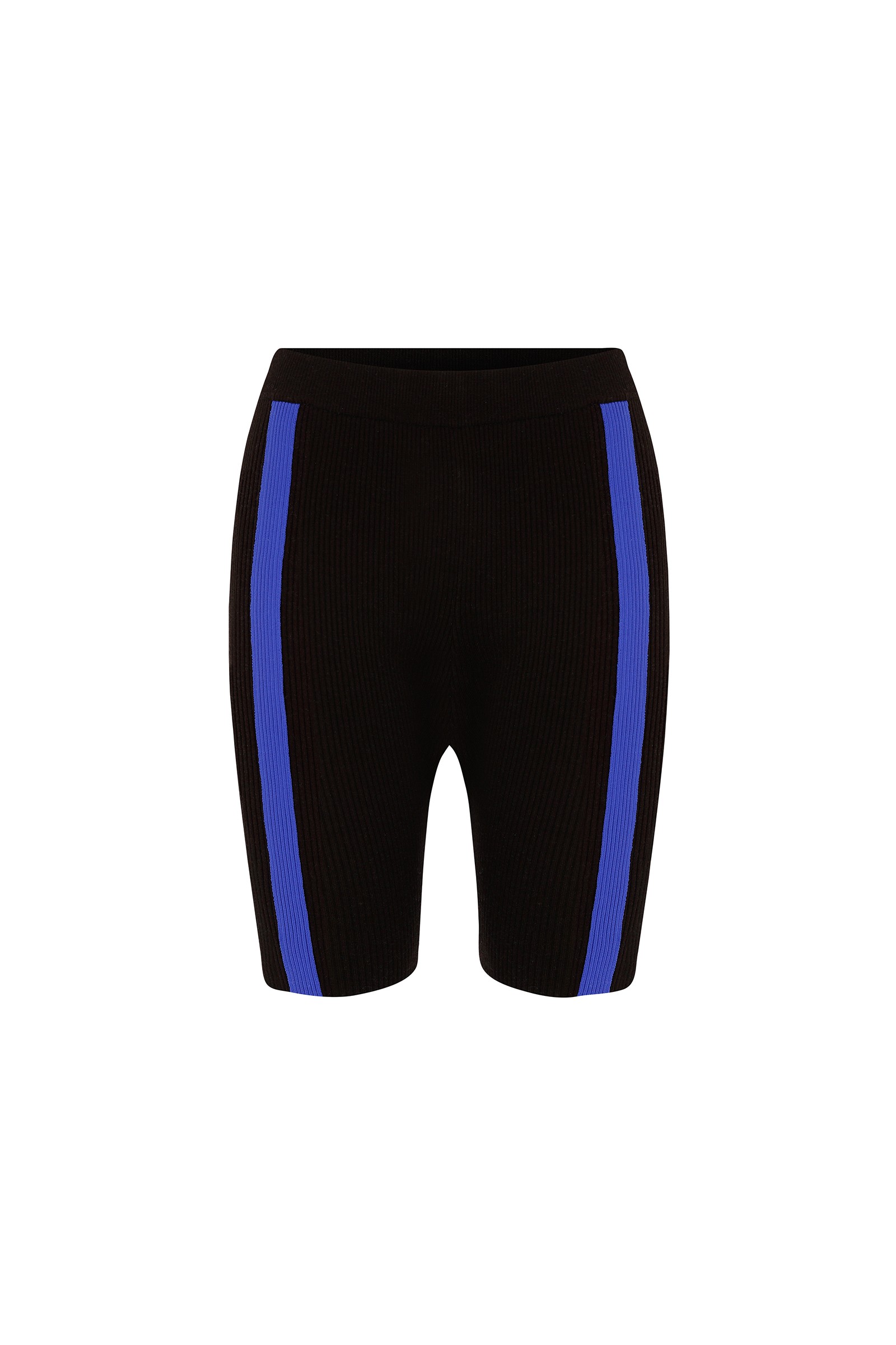 Sue Blue Knitted Biker Shorts 4