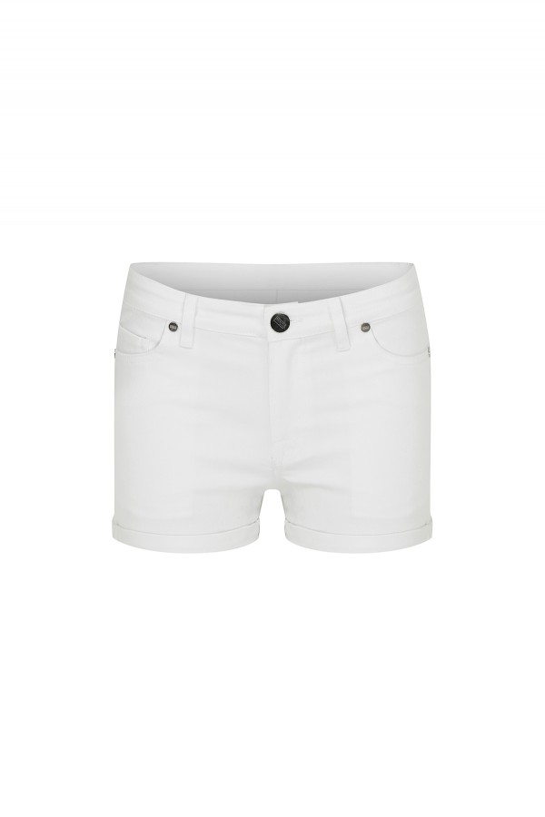 Amaya White Denim Shorts TN