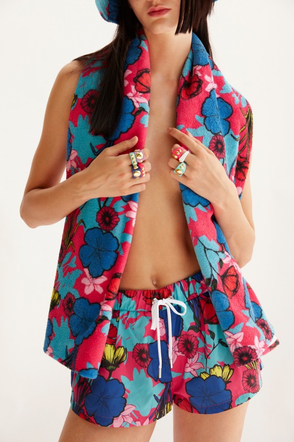 Zara Floral Print Towel HOVER