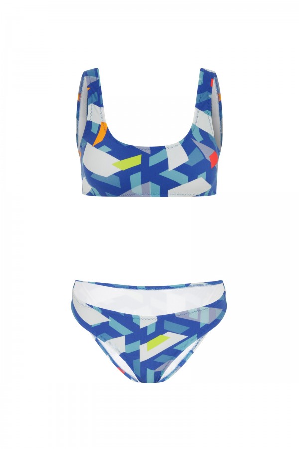 Shelly Graphic Blue Print Bikini TN