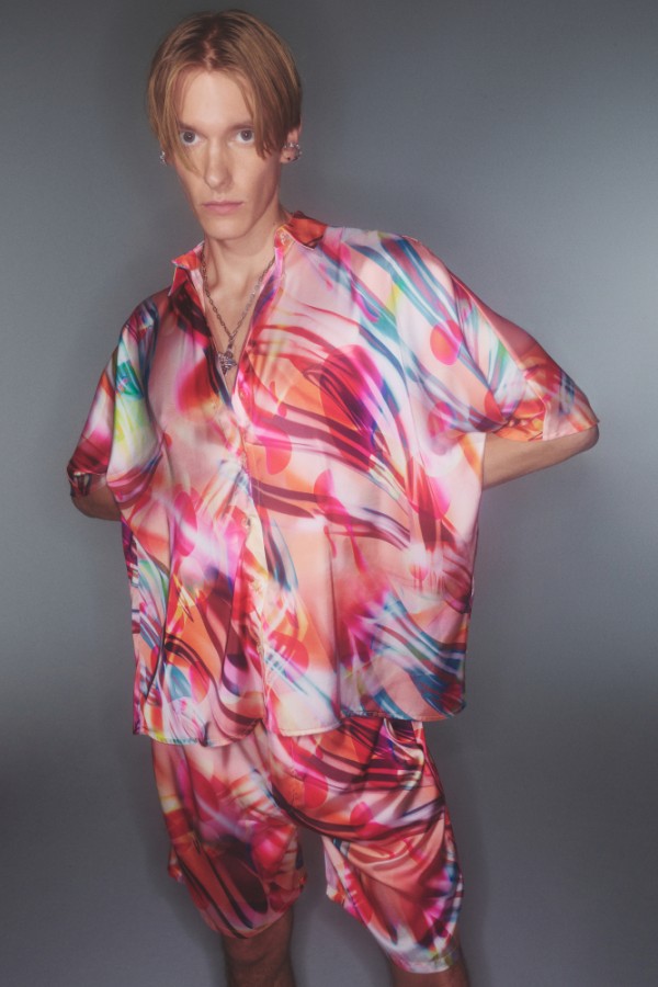 Milena Multicolor Pajama Shirt HOVER